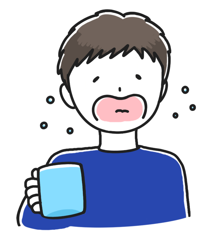 うがいのイラスト