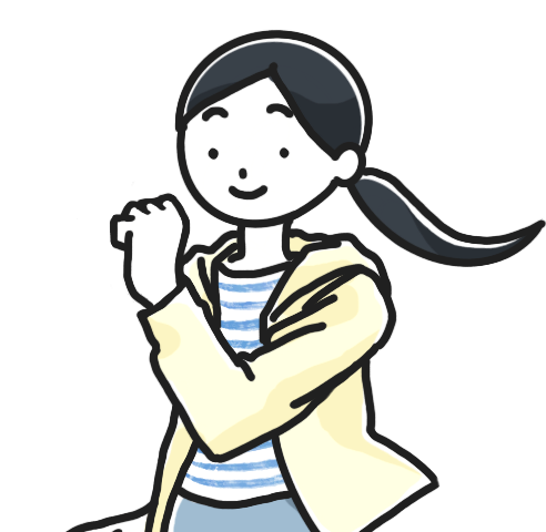 ジョギングをする人のイラスト