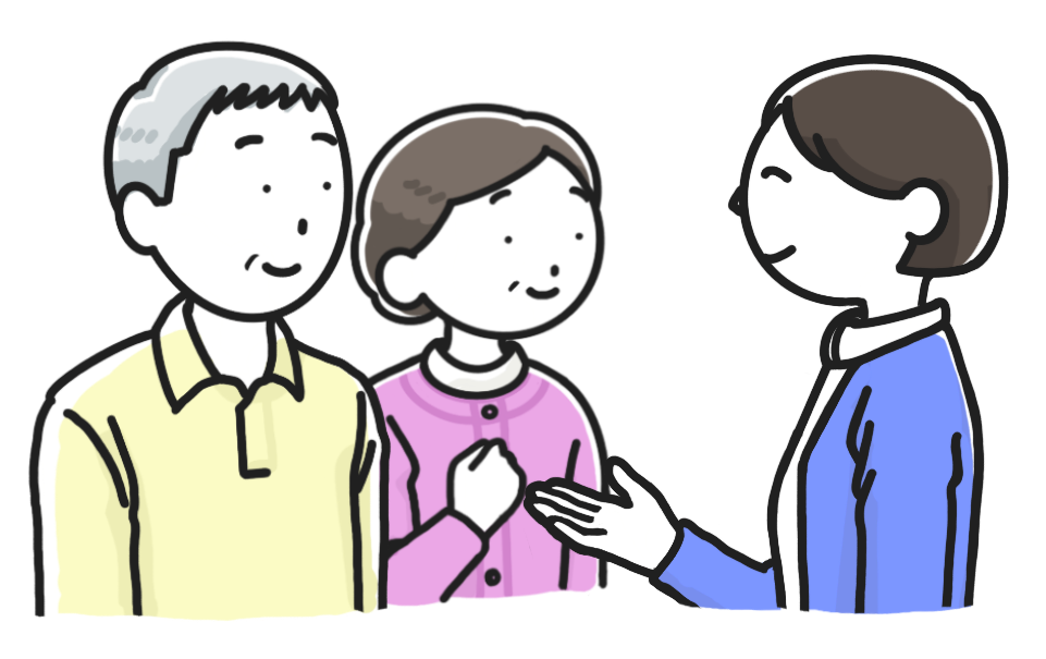 医療相談をする人のイラスト