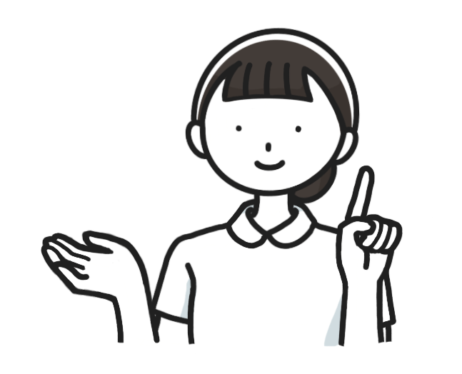 説明する看護師のイラスト